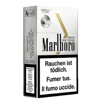 Les cartouches sont composées de 10 paquets de cigarette Marlboro Gold Beyond emballés individuellement.